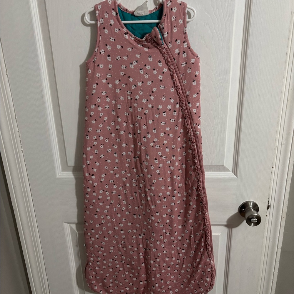 Posh Peanut Sleeveless Pink Floral Kids Sleep Sack